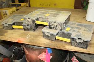lot 132 image: Lot of (3) Parts Organizer Cases, Hardware