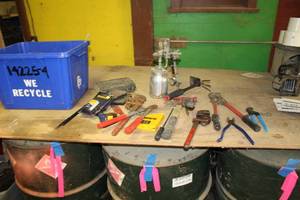 lot 149 image: Pipe Wrenches, Bolt Cutters, Pliers, Channel Lock Pliers, Drill Bit Set, Hammers, Hardware, And More