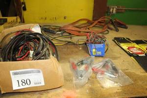 lot 180 image: Jumper Cables, Jumper Cable Clamps