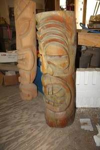 lot 199 image: Wooden Carved Art Piece