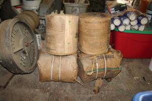 lot 189 image: Lot of (6) Brazilian Gold Baler Twine Rolls 7200ft.