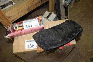 lot 241 image: 12V Auto Emergency Light with Organizer Tote