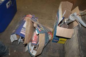 lot 256 image: Lot of (3 Boxes) Loctite Subfloor Construction Adhesive Pro Line PL 400 28oz. Cartridges, Caulk Gun