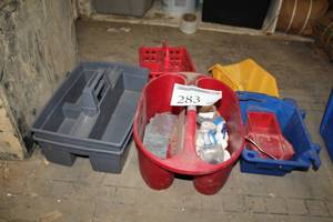 lot 283 image: Lot of (Approximately 6) Plastic Tool Caddies