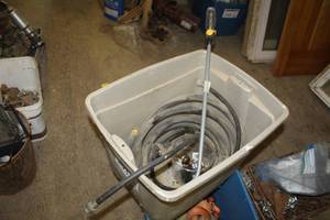 lot 293 image: Water Hose , Melnor RelaxGrip Water Wand, Spray Nozzle, Hose Connections, 1-to-4 Hose Splitter