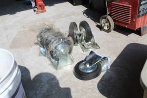 lot 349 image: Lot of (6) Stationary and Swivel Caster Wheels