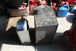 lot 352 image: Lot of (2) U.S. Mail Boxes
