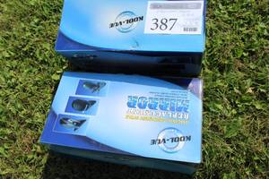 lot 387 image: Lot of (2) Kool Vue Original Equipment Style Replacement Mirrors Manual, Manual folding, Painted Black GM24L