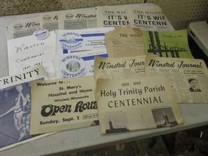 lot 5 image: Assorted Vintage Winsted History Pa...