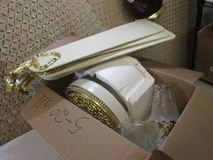 lot 8 image: Ceiling Fan with 3-Light Fixture 5 ...
