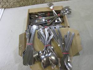 lot 34 image: Lot of Assorted Silverware  F-0...