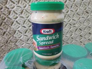 lot 64 image: 12 Jars of Kraft Sandwich Spread Be...