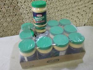 lot 67 image: 12 Jars of Kraft Sandwich Spread Be...