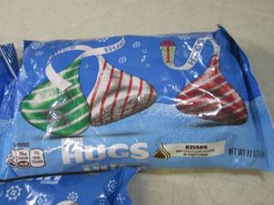 lot 85 image: 3 Bags of Hersheys Hugs Best by Aug...