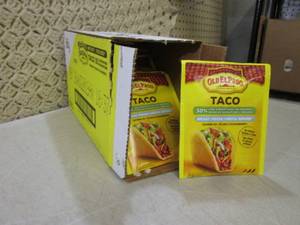 lot 94 image: Case of 32 Pouches Old El Paso Taco...