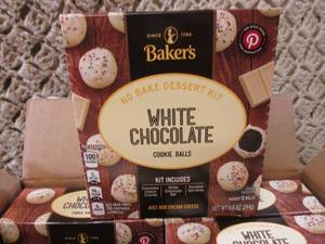 lot 101 image: Case of 6 Boxes Bakers White Chocol...