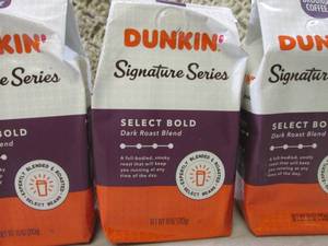 lot 117 image: 3 Bags of Dunkin Donuts Signature S...