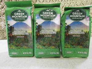 lot 119 image: 3 Bags Green Mountain Sumatra Reser...