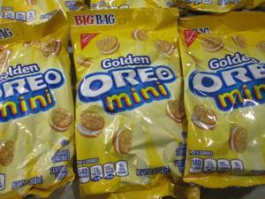lot 120 image: 12 Bags of Golden Oreo Mini Cookies...