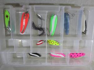 lot 142 image: Assorted Fishing Lures in Plano Org...