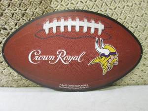 lot 189 image: Crown Royal MN Vikings Football Tin...