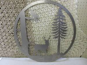 lot 192 image: Metal Laser Cut Wilderness Wall Dec...
