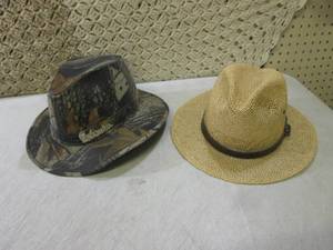 lot 225 image: Camo Buckmaster Hat and Eddie Bauer...