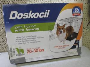 lot 244 image: Doskocil Pet Home Wire Kennel  EW2...