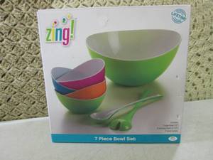 lot 249 image: Zing 7pc Bowl Set  CS...