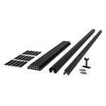Fiberon 6 Black Aluminum Deck Stair Railing Kit, AL STR PK 72x36 BL - NEW