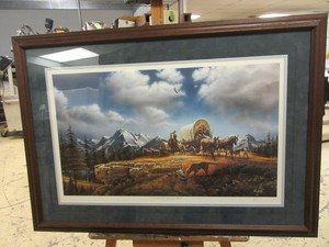 lot 710 image: O BEAUTIFUL FOR SPACIOUS SKIES BY TERRY REDLIN, HAND SIGNED AND NUMBERED - LIMITED EDITION PRINT
