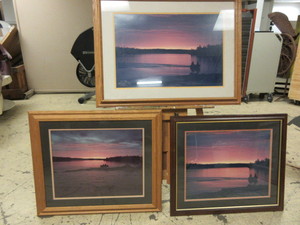 lot 728 image: SUNRISE PHOTOS PROFESSIONALLY FRAMED AND MATTED
