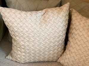 4 Large DKNY Throw Pillows