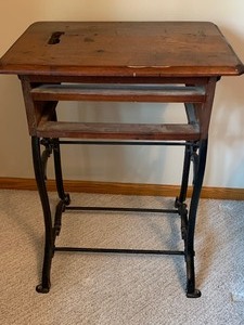 Converted Sewing Side Table