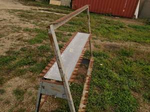 lot 11 image: 72 Bar Clamp Rack on Wheels...