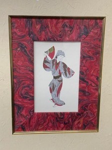 Pair of Asian Inspired Framed Prints