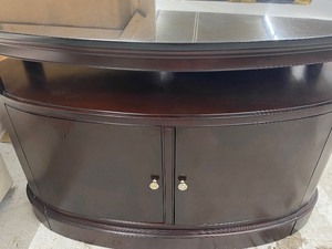 Oval Credenza wMarble Top
