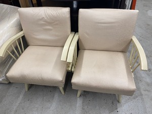 Pair of Wooden Framed Rocking Chairs