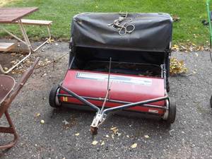 Craftsman 42 Pull Behind Lawn Sweeper 18 Bushel Capacity