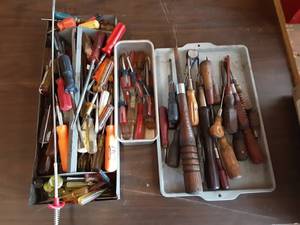 Large Assortment Of Screw Drivers