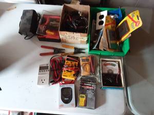 Lot Of Electrical Multi Meters & More