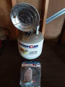Propane Tank Sunflower Heater & Regulator