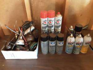 Carb Cleaner, Lubricant, Oils Cans