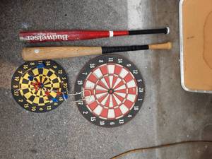 Vintage Dart Board & Bats