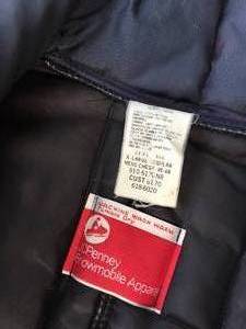 lot 32 image: Vintage JC Penny Hooded Snowmobile Suit