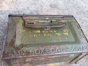 lot 65 image: Vintage Burrows Ammo Box