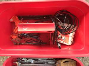 lot 73 image: Craftsman Tool Bench Full Of Tools