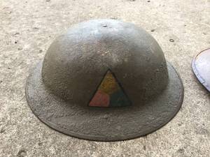 lot 83 image: Two Metal WWI Helmets