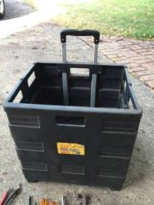 lot 92 image: Tool Lot With Folding Work Gear Rolling Cart