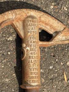 lot 99 image: Vintage Pipe Bender Lot